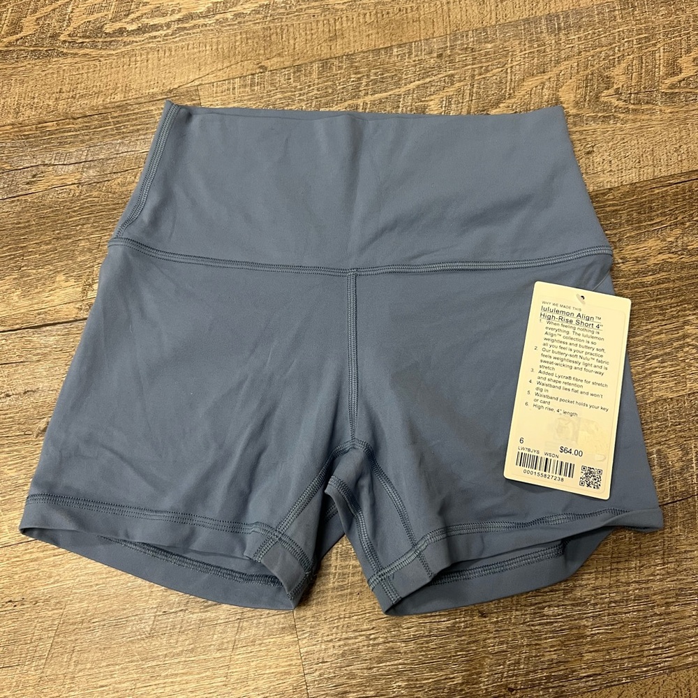 Lululemon Align High Rise Short 4" size 6 WSDN